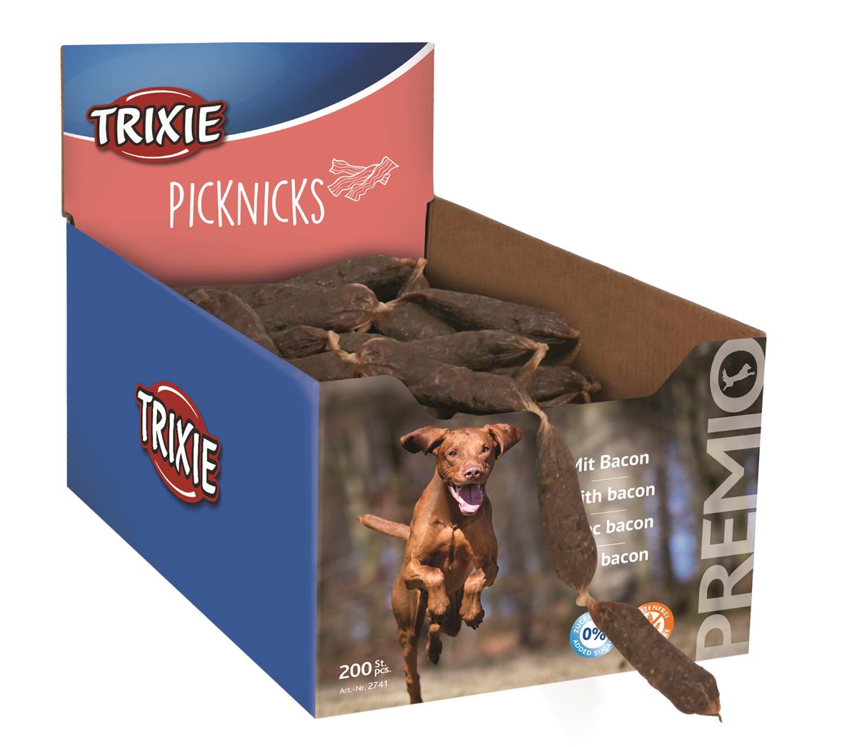 Trixie, Pølser i snor - Bacon