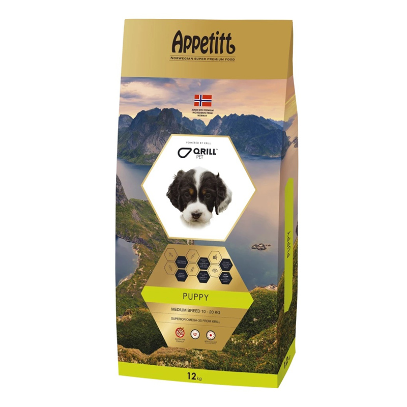 Appetitt Puppy, Grain free, Medium breed, 3-12kg