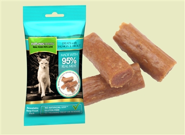 Natures Meny Godbiter med laks og ørret
