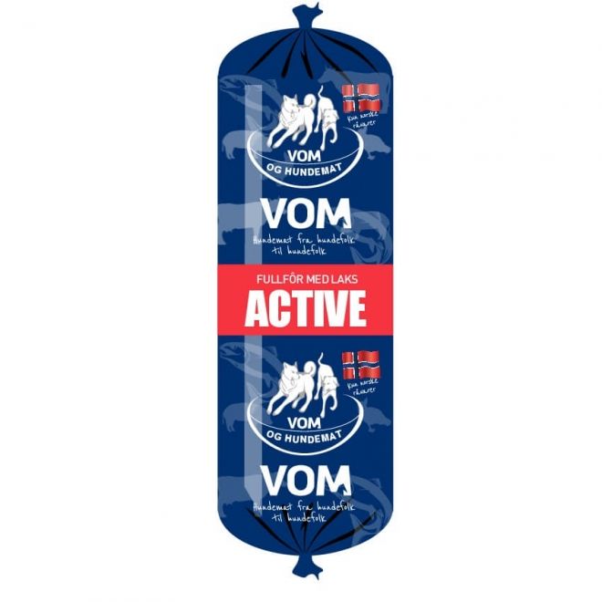Vom & Hundemat Pølse Active fullfòr m/laks