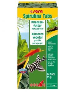 Sera Spirulina Tabs, fiskefòr for maller og algespisere
