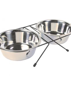 Trixie Matskåler m/stativ 2 x 0,45 - 2,8Liter