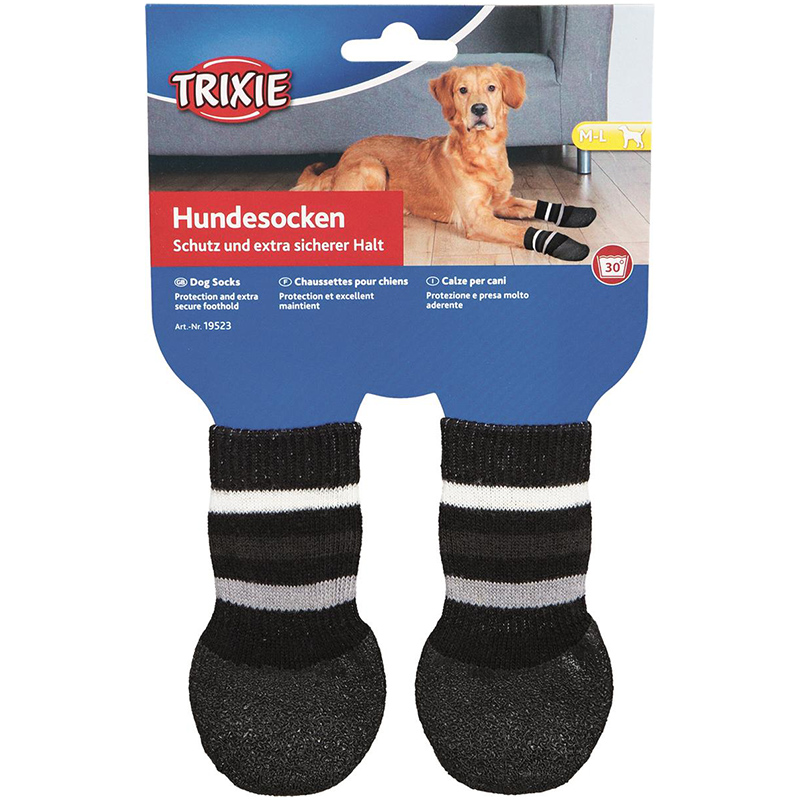 Trixie Potesokker/Hundesokker m/gummibelegg