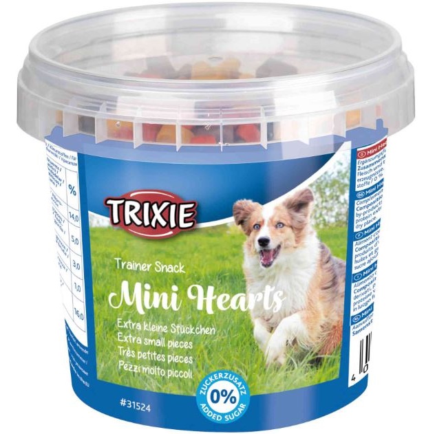 Trixie Trainer Snack Mini Hearts M/Kylling,Lam og Laks
