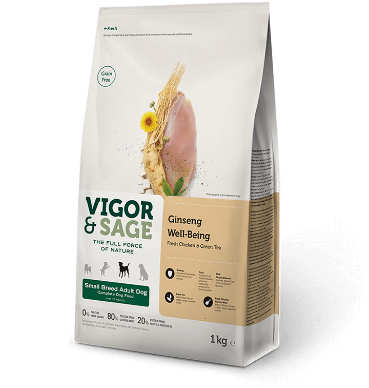 Vigor & Sage hundefòr Ginseng Well-Being