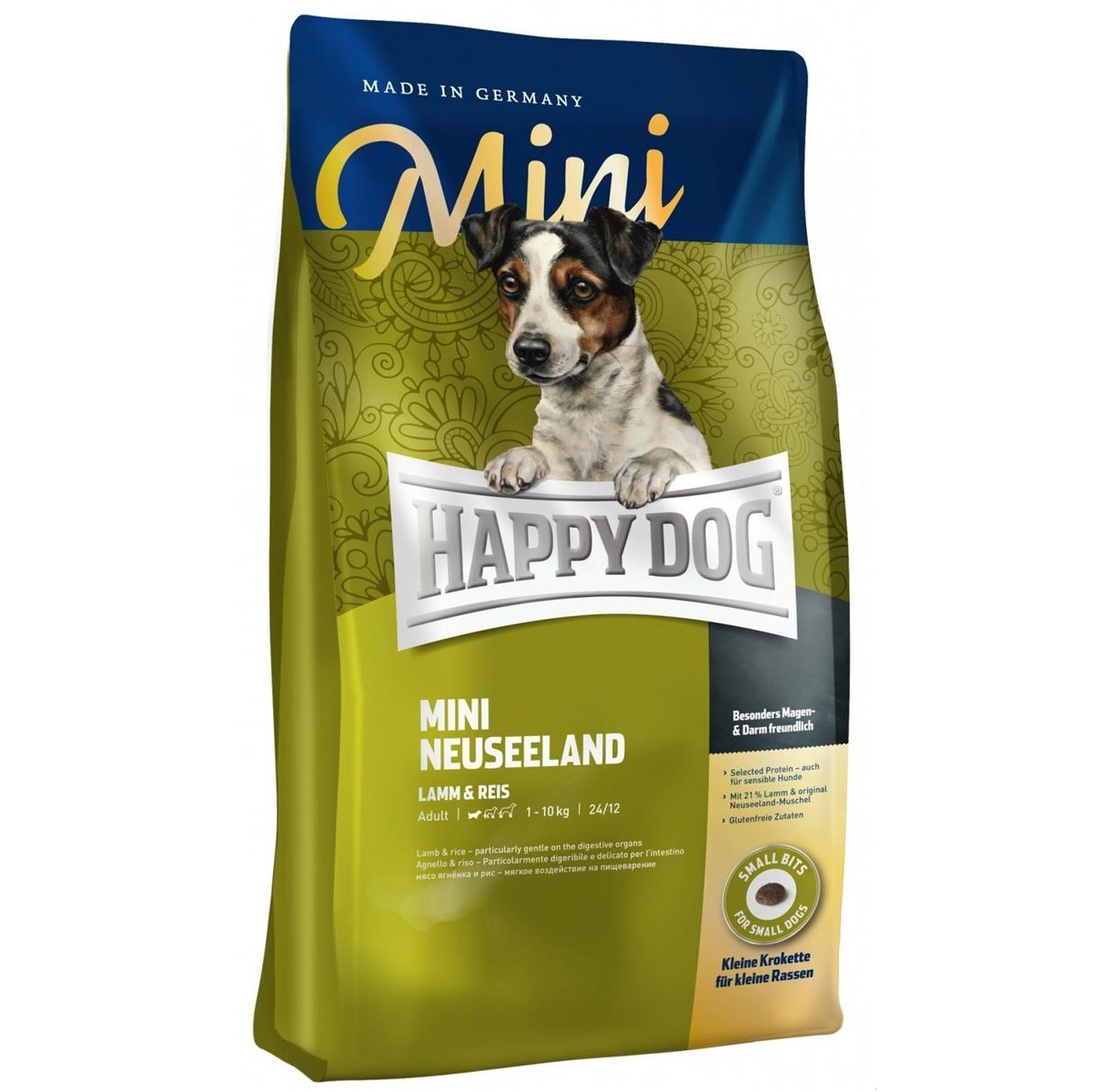 Happy Dog Mini/M-L, Sensitive Neuseeland , med Lam