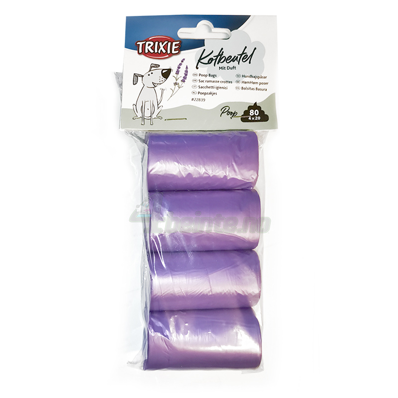 Trixie hundepose m/lavendel duft 80stk (4x20)