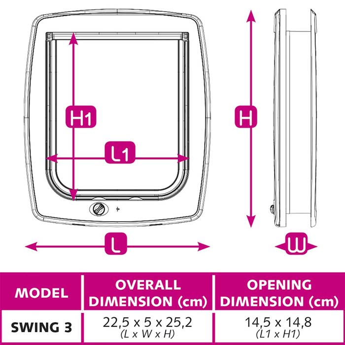 Swing 3 kattedør/katteluke - Bilde 3