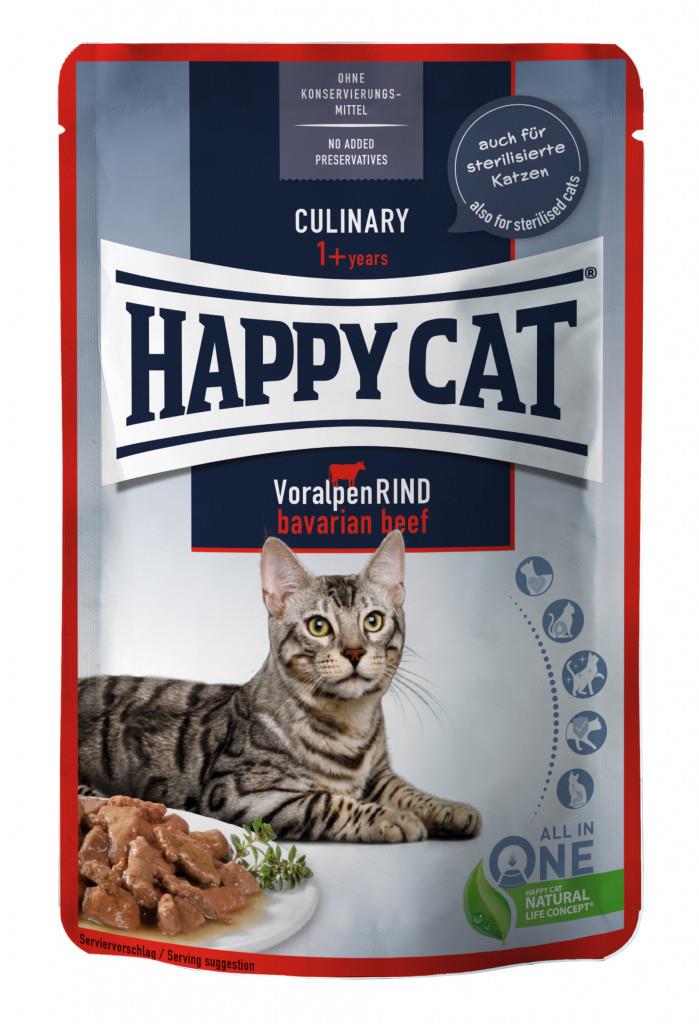 Happy Cat Pouches Culinary Adult/Sterilisert Oksekjøtt 85g