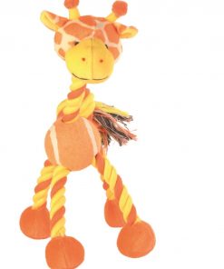 Alternative view of Trixie Giraff /Ku i Tennisball og Tau