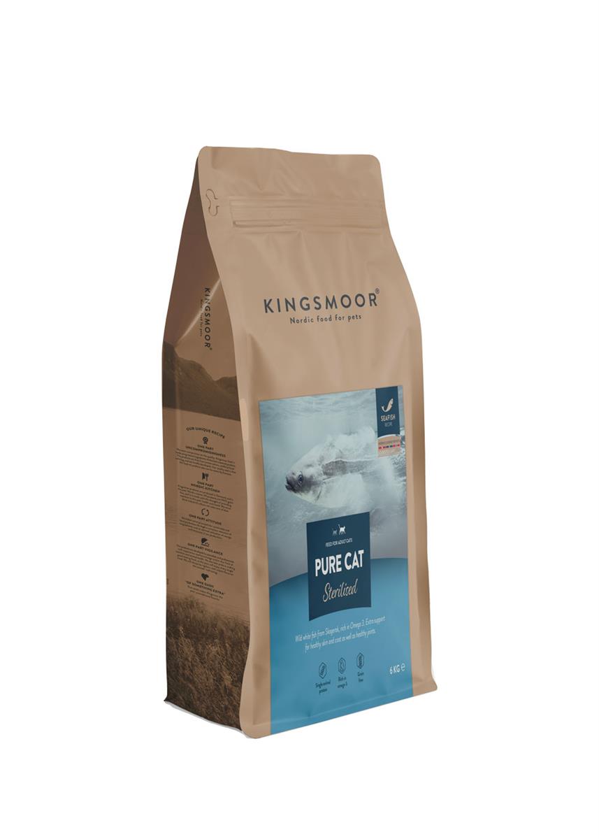 Kingsmoor Pure, voksen Sterilisert Katt, Havfisk