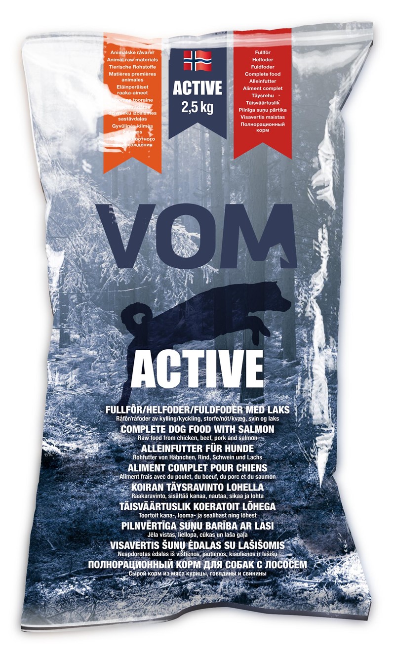 Vomoghundemat Active Fullfòr 2,5 kg pose - Bilde 2