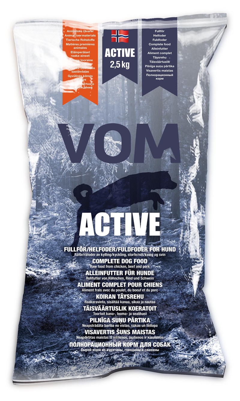 Vomoghundemat Active Fullfòr 2,5 kg pose