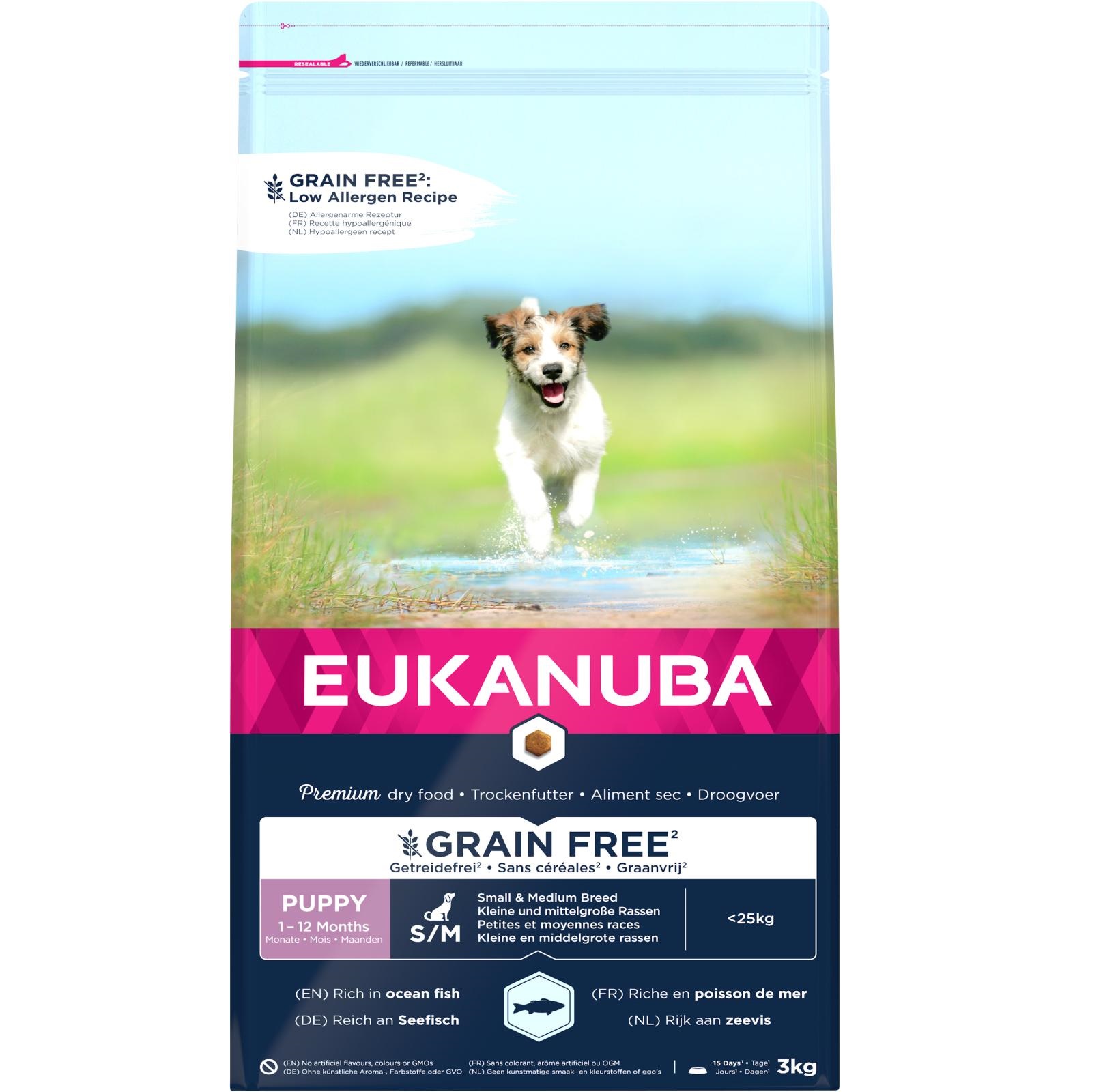 Eukanuba - Puppy S/M/L - Fisk - KORNFRITT