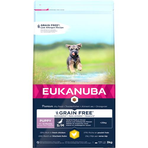 Eukanuba - Puppy S/M/L - Kylling - KORNFRITT