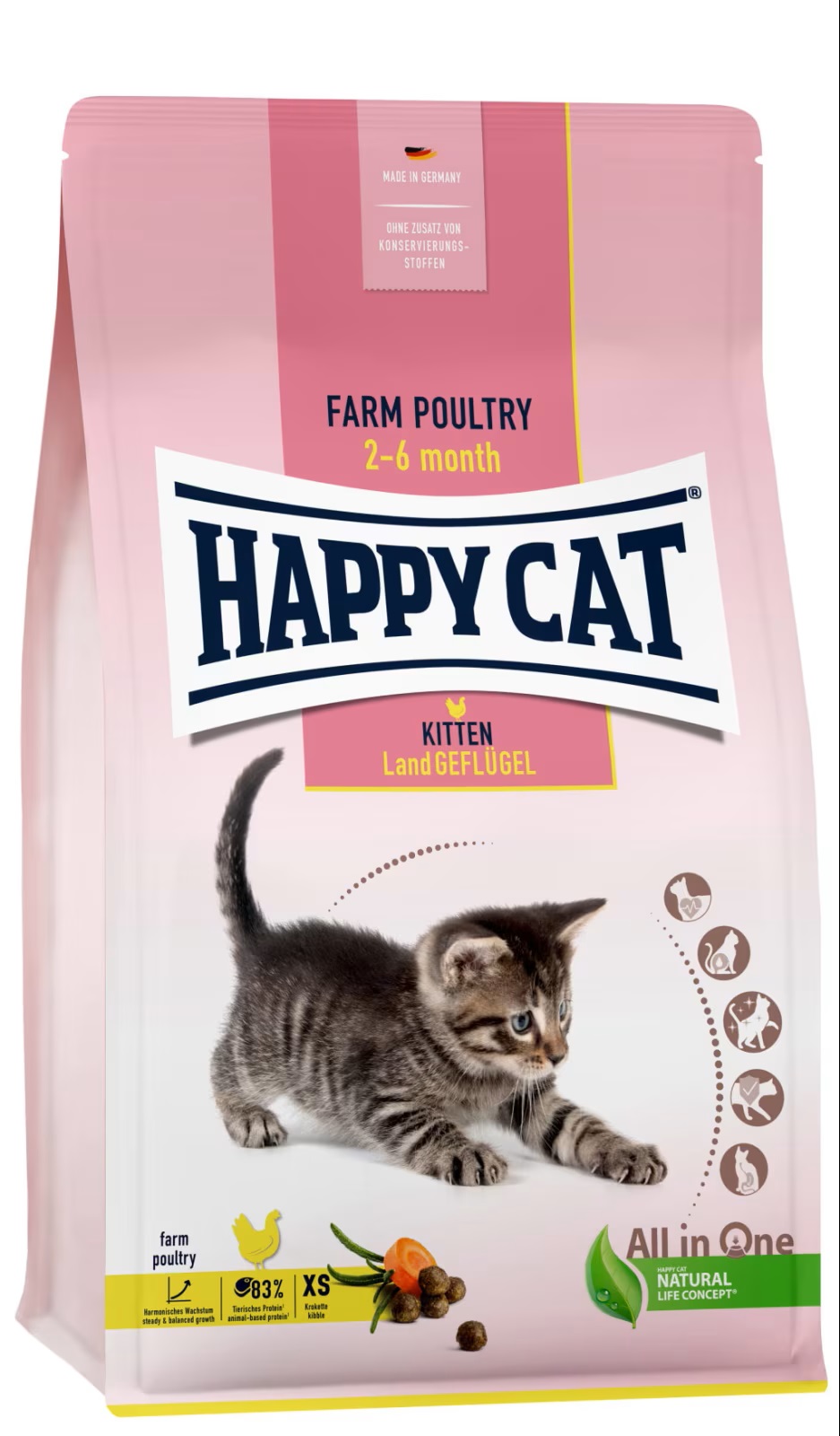 Happy Cat Kitten Fugl (fra 5 UKER TIL 6 MND)