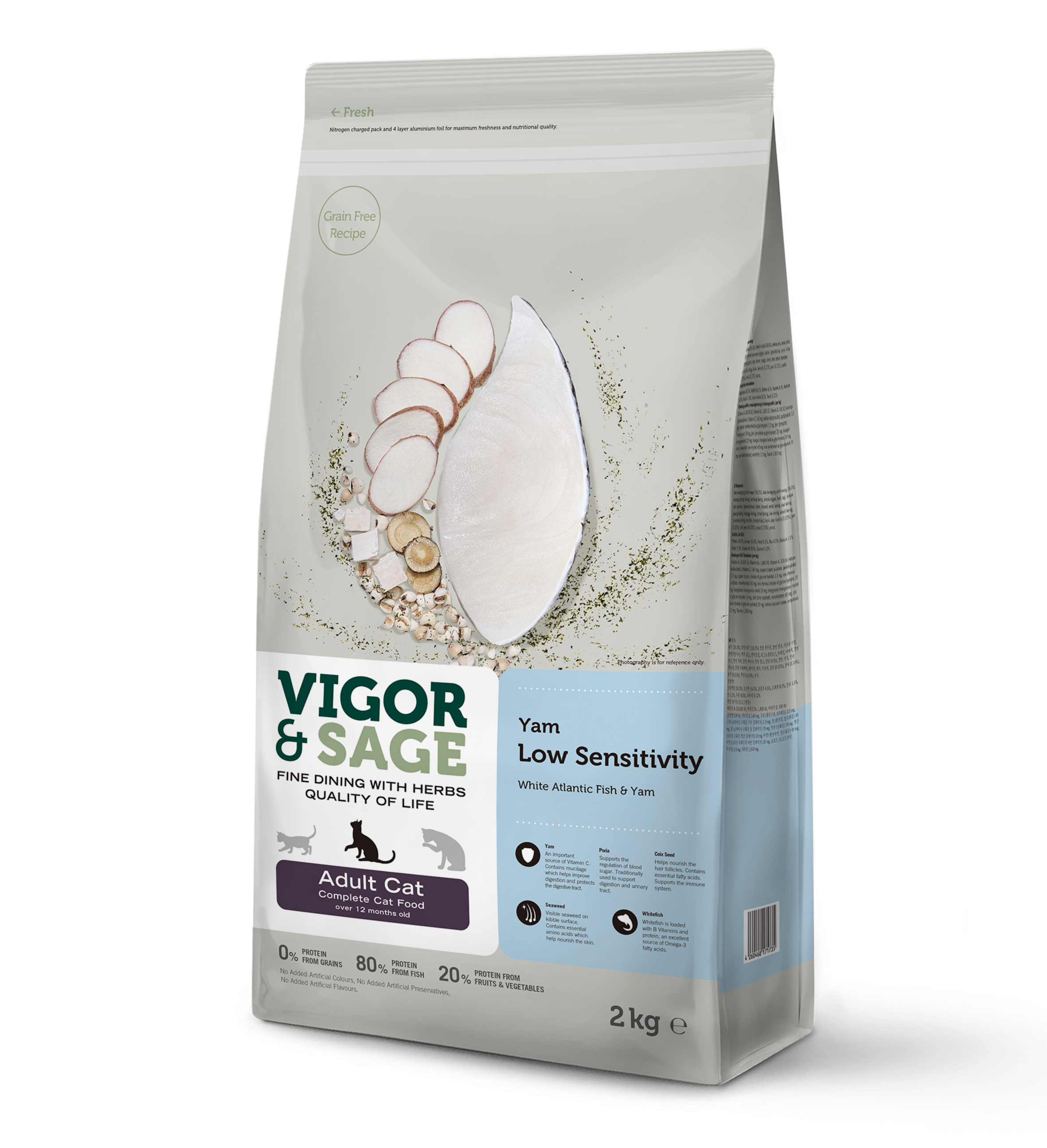 Vigor & Sage Yam Low Sensitivity Adult Cat