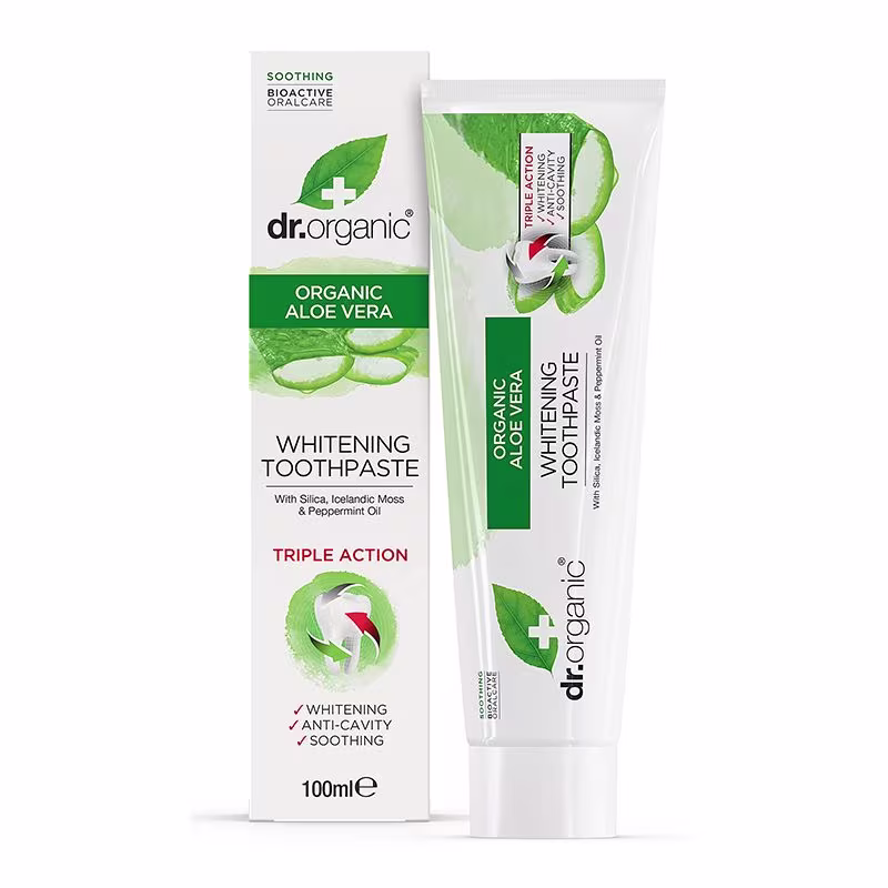 Dr. Organic Aloe Vera Tannkrem 100ml (m/fluor)