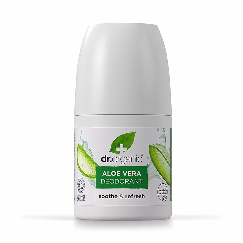 Dr. Organic Aloe vera Deodorant Roll-On 50ml (Unisex)