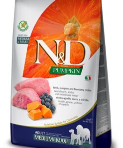 FARMINA N&D DOG PUMPKIN LAMB & BLUEBERRY ADULT MEDIUM & MAXI 12 KG