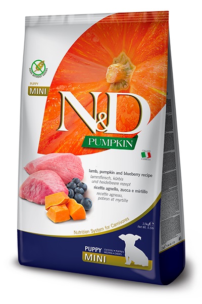 FARMINA N&D DOG PUMPKIN LAMB & BLUEBERRY PUPPY MINI 2,5 KG