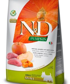 FARMINA N&D DOG PUMPKIN WILD BOAR & APPLE ADULT MINI