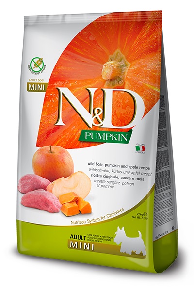 FARMINA N&D DOG PUMPKIN WILD BOAR & APPLE ADULT MINI