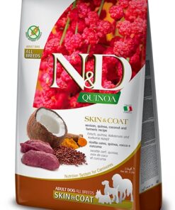 FARMINA N&D DOG QUINOA SKIN & COAT, VENISON & COCONUT ADULT ALL BREEDS 7 KG