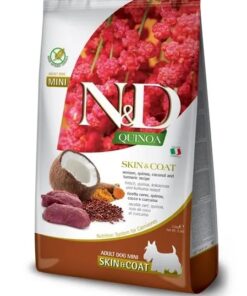 FARMINA N&D DOG QUINOA SKIN & COAT, VENISON & COCONUT ADULT MINI 2,5 KG