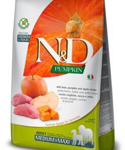 FARMINA DOG PUMPKIN WILD BOAR & APPLE ADULT MEDIUM & MAXI 12 KG