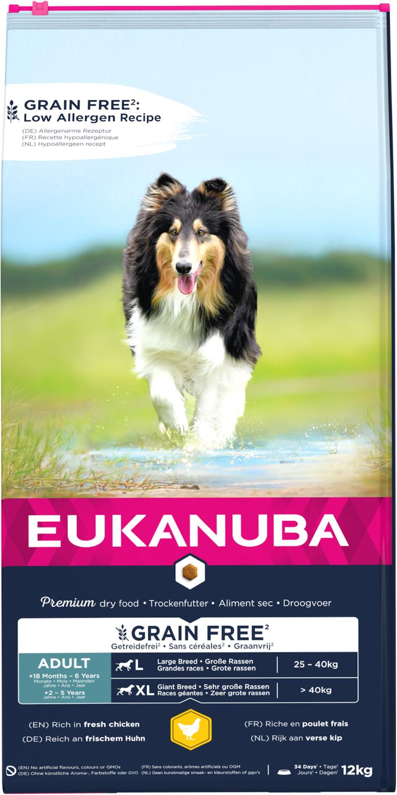 EUKANUBA Adult Large Breed Grainfree kylling