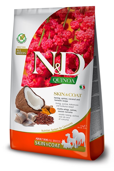 FARMINA DOG QUINOA SKIN & COAT HERRING & COCONUT ADULT ALL BREEDS 2,5 KG