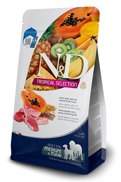 FARMINA DOG TROPICAL SELECTION LAMB ADULT MEDIUM & MAXI 10 KG