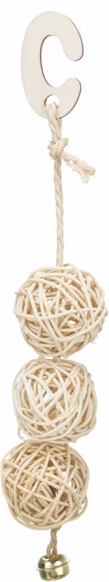 Fugleleke 3 Rotting Baller Med Bjelle, 24cm