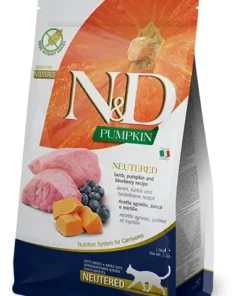 Farmina Cat N&D Pumpkin Lamb & Blueberry Neutered Adult 1,5 Kg