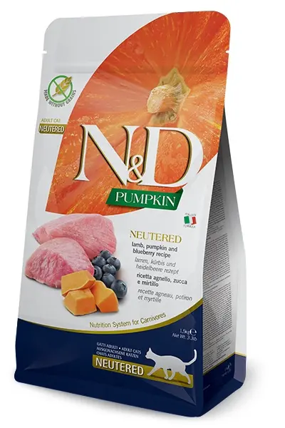 Farmina Cat N&D Pumpkin Lamb & Blueberry Neutered Adult 1,5 Kg