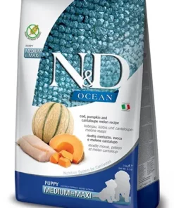 Farmina N&D Dog Ocean Cod, Pumpkin & Cantaloupe Melon Puppy Medium & Maxi